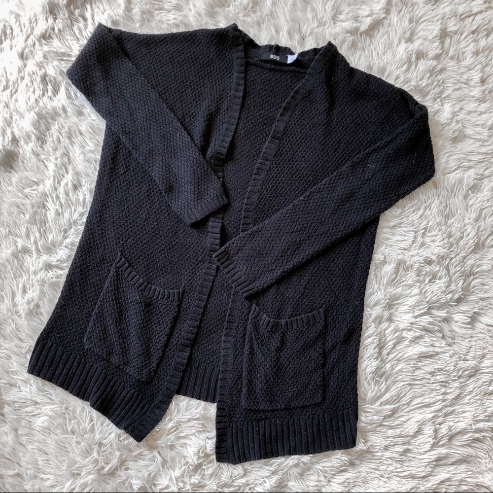 Urban Outfitters BDG Open Front Black Cardigan